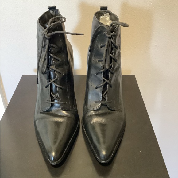 Diba Leather Lace-Up Booties - Picture 2 of 4